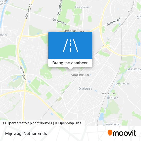 Mijnweg kaart