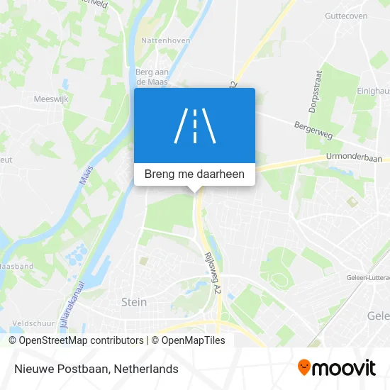 Nieuwe Postbaan kaart