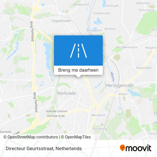 Directeur Geurtsstraat kaart