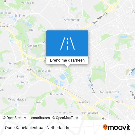 Oude Kapelaniestraat kaart