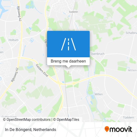 In De Bóngerd kaart