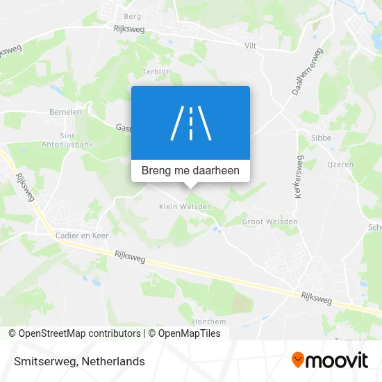 Smitserweg kaart