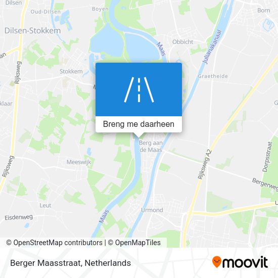Berger Maasstraat kaart