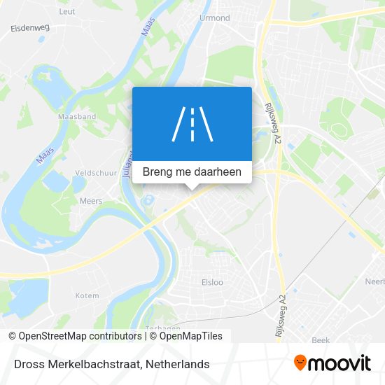 Dross Merkelbachstraat kaart