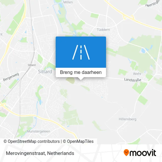 Merovingenstraat kaart