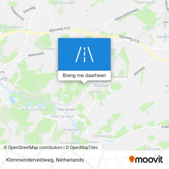 Klimmenderveldweg kaart