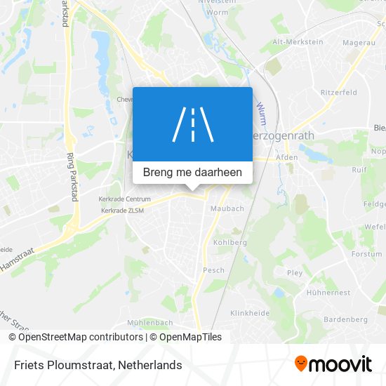 Friets Ploumstraat kaart