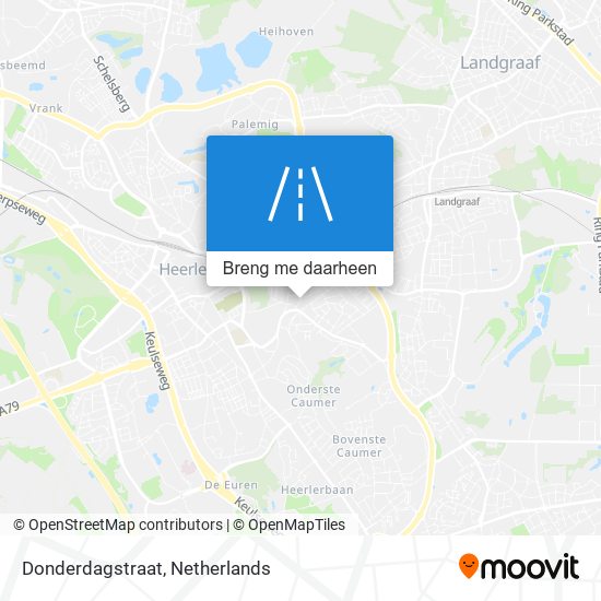 Donderdagstraat kaart