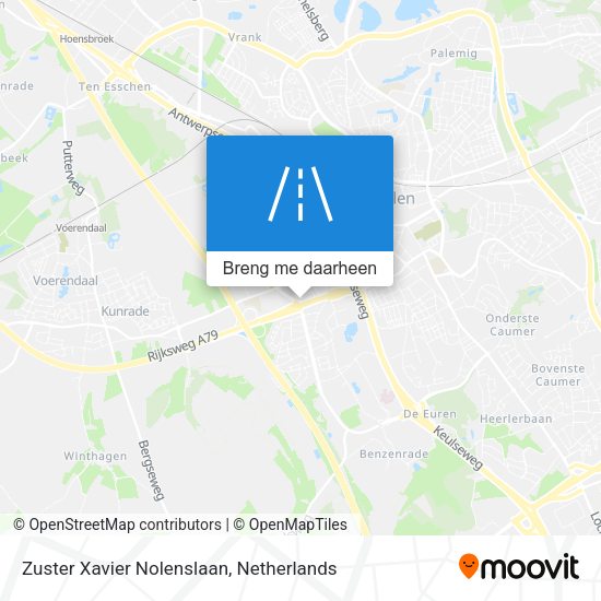Zuster Xavier Nolenslaan kaart