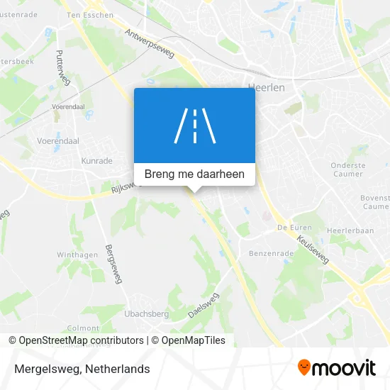 Mergelsweg kaart