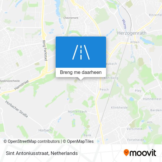 Sint Antoniusstraat kaart