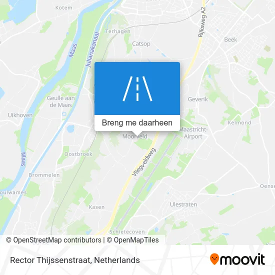 Rector Thijssenstraat kaart