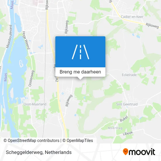 Scheggelderweg kaart