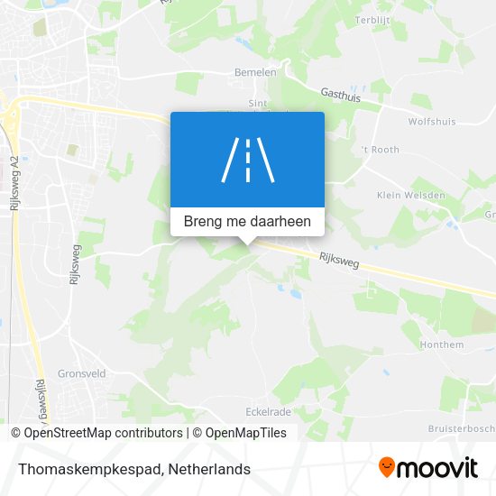 Thomaskempkespad kaart