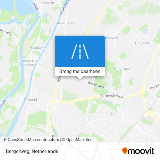 Bergerweg kaart