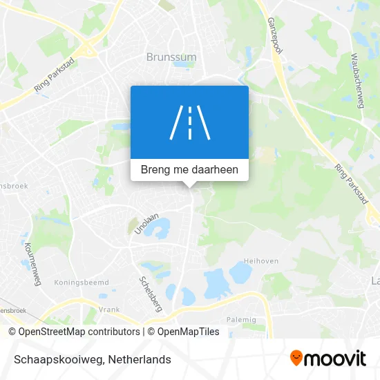 Schaapskooiweg kaart