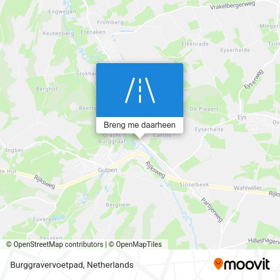 Burggravervoetpad kaart