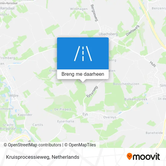 Kruisprocessieweg kaart