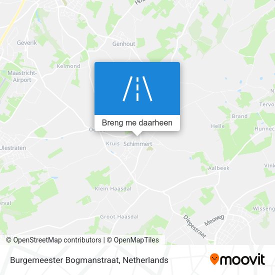 Burgemeester Bogmanstraat kaart