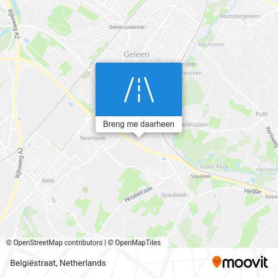 Belgiëstraat kaart