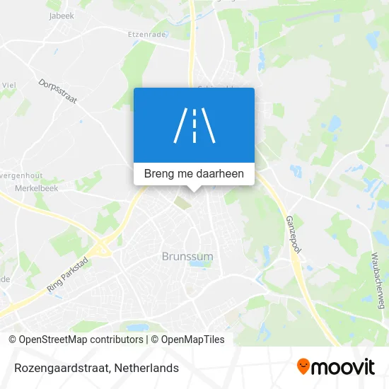 Rozengaardstraat kaart