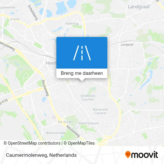 Caumermolenweg kaart