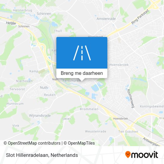 Slot Hillenradelaan kaart