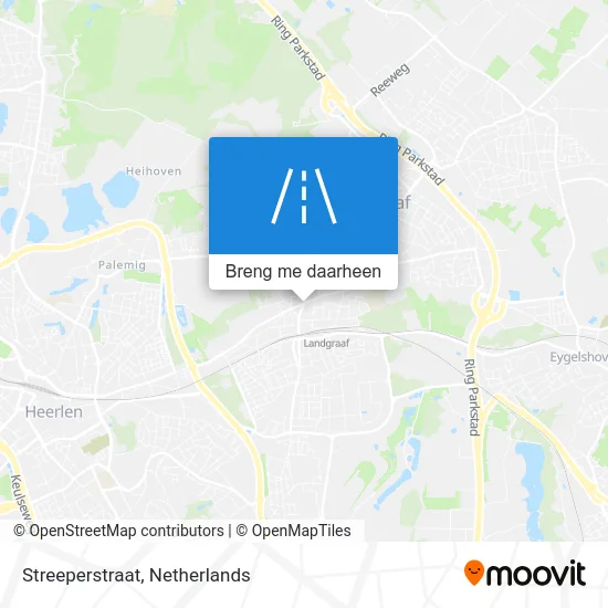 Streeperstraat kaart