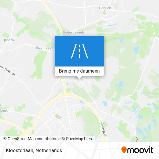 Kloosterlaan kaart