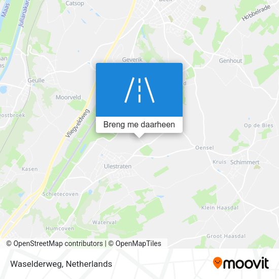 Waselderweg kaart