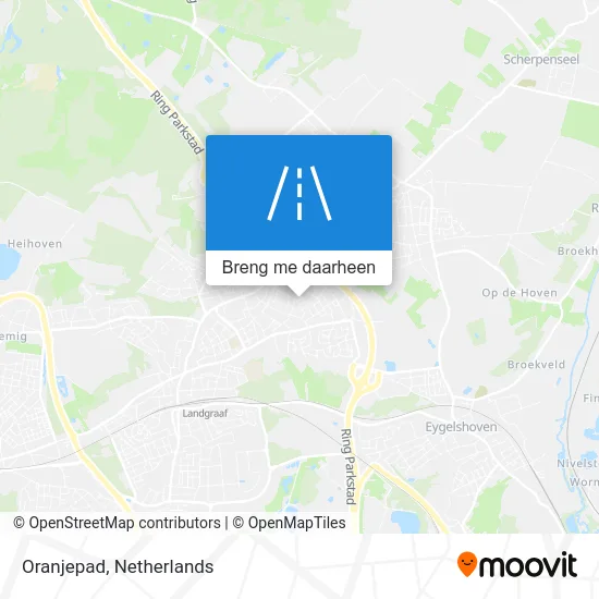 Oranjepad kaart