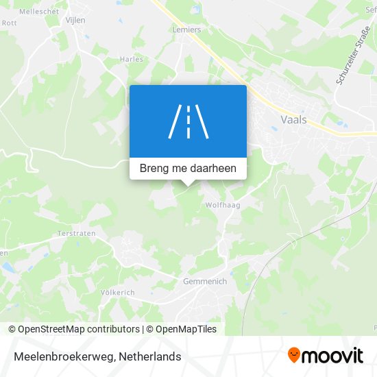 Meelenbroekerweg kaart