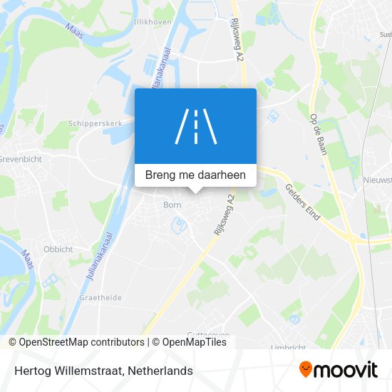 Hertog Willemstraat kaart