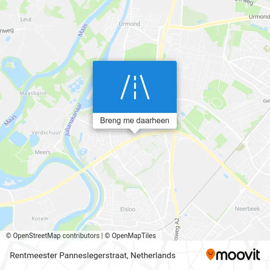 Rentmeester Panneslegerstraat kaart