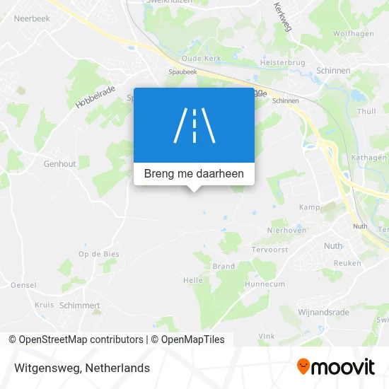Witgensweg kaart