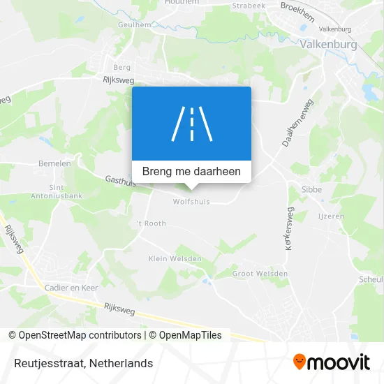 Reutjesstraat kaart