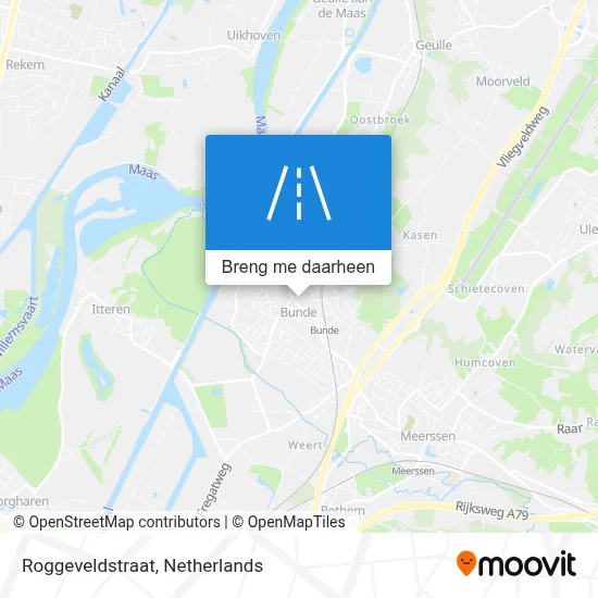 Roggeveldstraat kaart