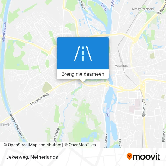 Jekerweg kaart