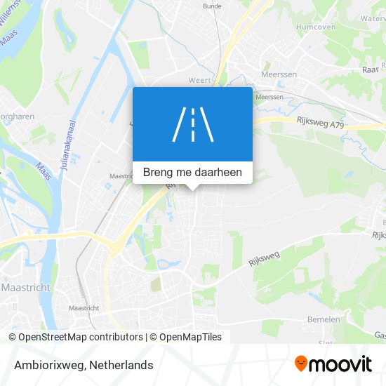 Ambiorixweg kaart