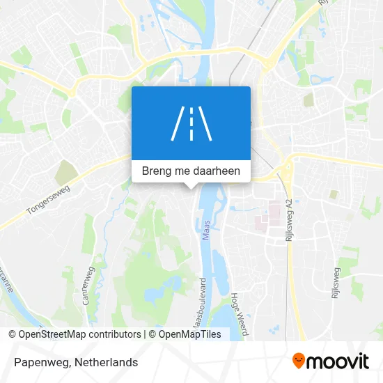 Papenweg kaart