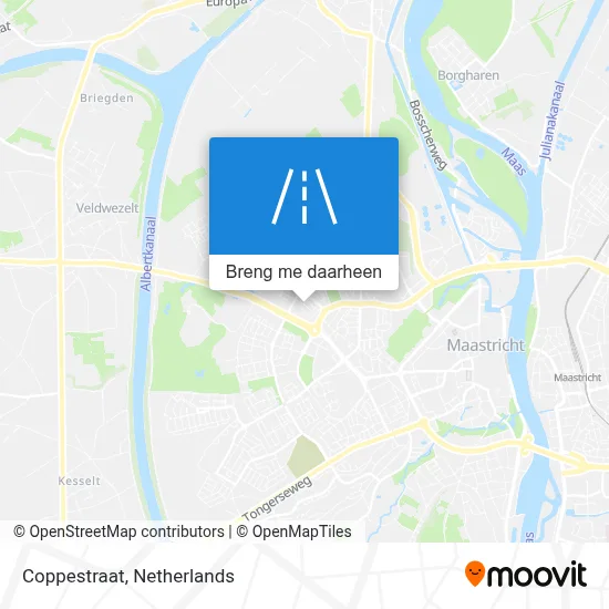 Coppestraat kaart