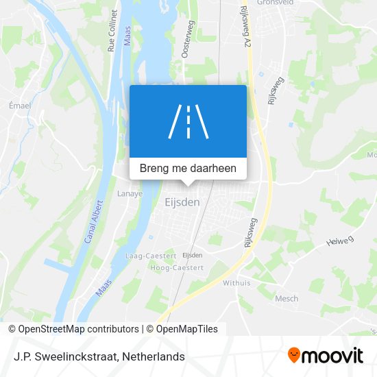 J.P. Sweelinckstraat kaart