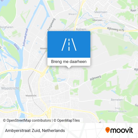 Ambyerstraat Zuid kaart