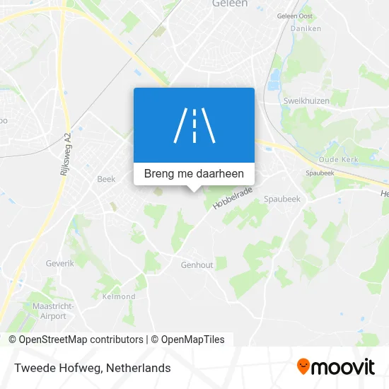 Tweede Hofweg kaart