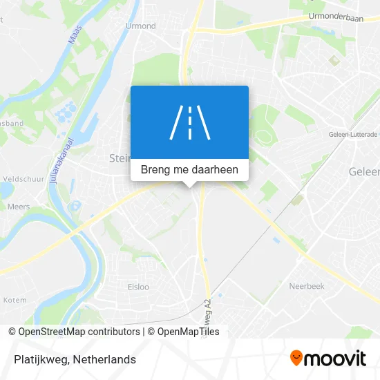 Platijkweg kaart