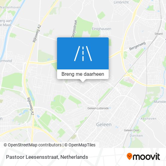 Pastoor Leesensstraat kaart