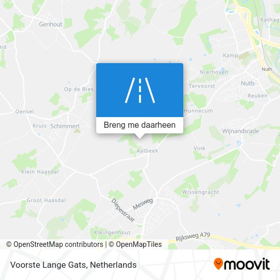 Voorste Lange Gats kaart