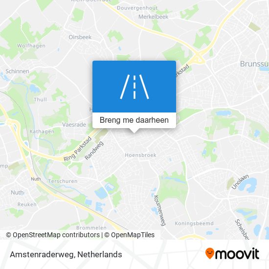 Amstenraderweg kaart