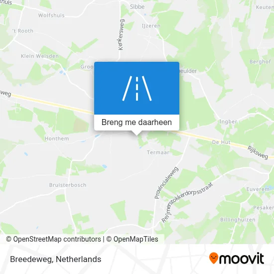 Breedeweg kaart