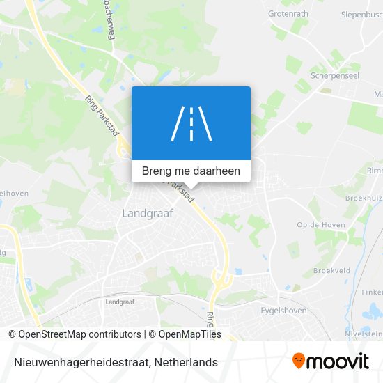 Nieuwenhagerheidestraat kaart